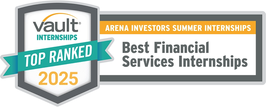 2025 Best Financial Services Internships Badge